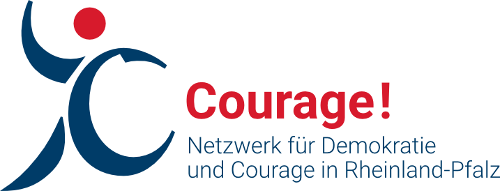 Das Bild zeigt das Logo des Netzwerkes Demokratie und Courage Rheinland-Pfalz. Es ist ein blaues Strichmännchen mit roten Kopf. (c) NDC RLP Das Bild zeigt das Logo des Netzwerkes Demokratie und Courage Rheinland-Pfalz. Es ist ein blaues Strichmännchen mit roten Kopf.